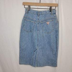 Vintage Guess high waisted denim skirt